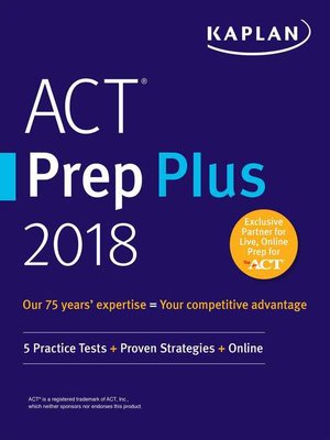 cover image of ACT Prep Plus 2018